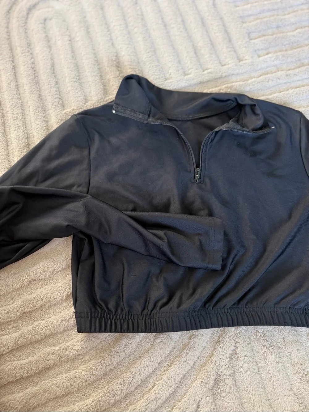Champion ladies  Black Quarter-Zip Sweater